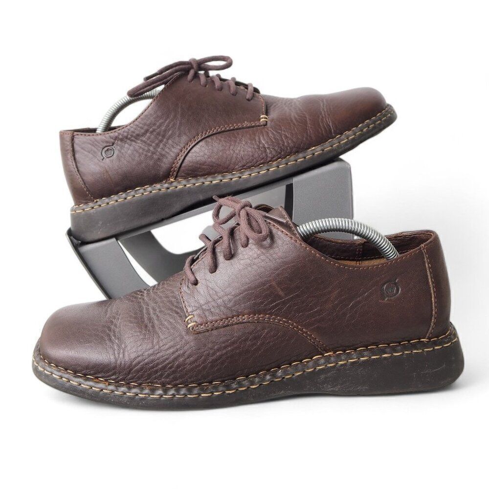 Born Leather Square Toe Oxfords‎ Brown B6032 i2 Men's 10/44